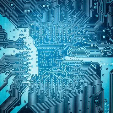 Circuit board background texture blue circuit board background ,tech indus... Stock Photos
