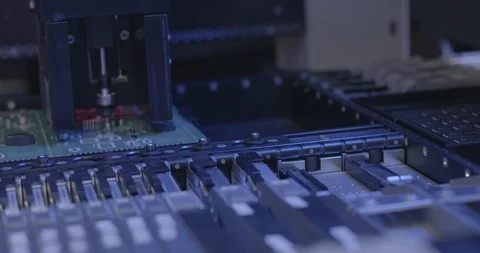 Circuit Board Being Assembled Stock Footage 115920467