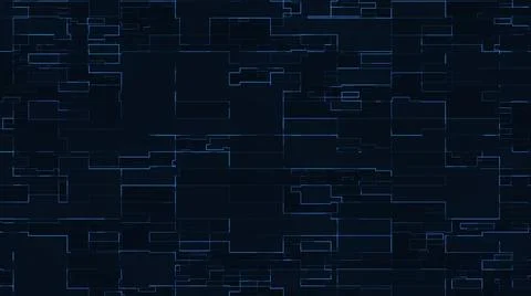 Circuit board Box Grid Square Digital Connection Technology Futuristic Backgr Stock Illustration