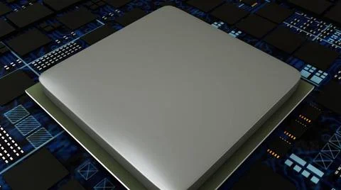 Circuit board, central computer processors CPU concept, close up of mother... 스톡 사진