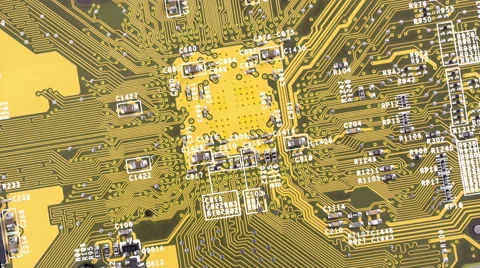 Circuit board close up Stock Footage 47546067