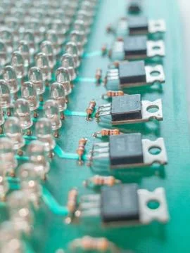 Circuit Board closeup Stock Photos