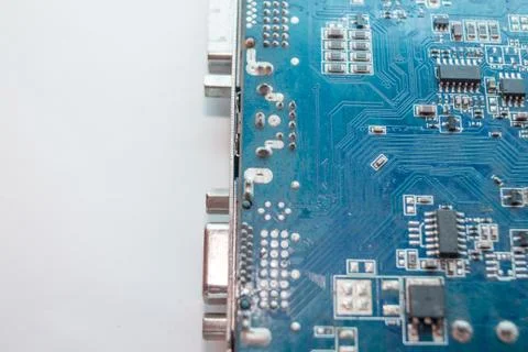 Circuit Board closeup Stock Photos