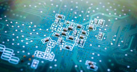 Circuit board closeup Stock-Fotos