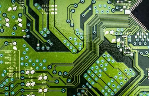 Circuit board closeup Stock-Fotos