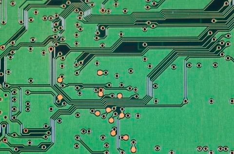 Circuit board closeup Stock Photos