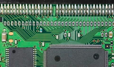 Circuit board closeup Stock Photos