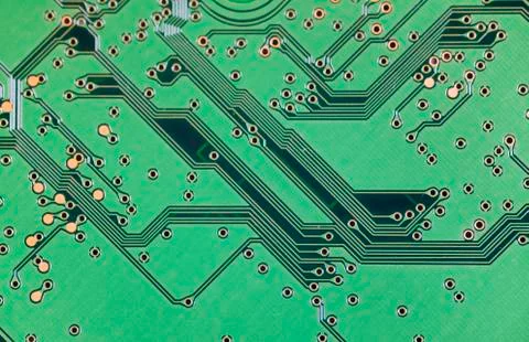 Circuit board closeup Stock Photos