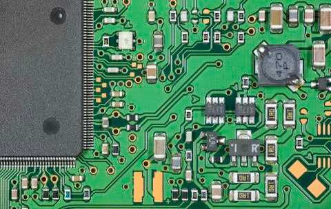 Circuit board closeup Stock Photos