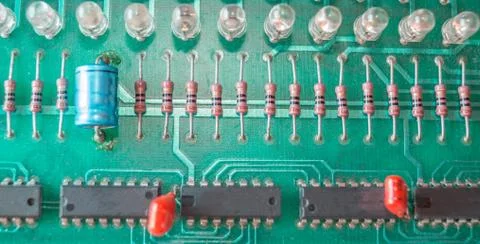 Circuit Board closeup 写真素材