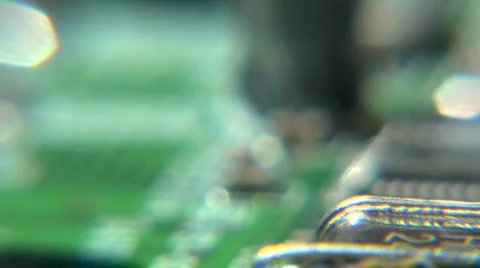 Circuit board cobweb 01 스톡 동영상 310179