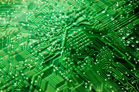 Circuit board, computer artwork Stock Illustration