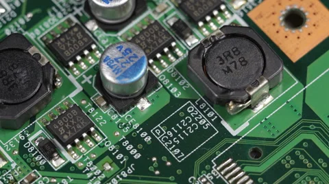 Circuit Board Computer Background Electronic Motherboard Details Server Systems Stock Footage 44353607