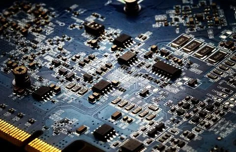 Circuit board computer background Stock Photos