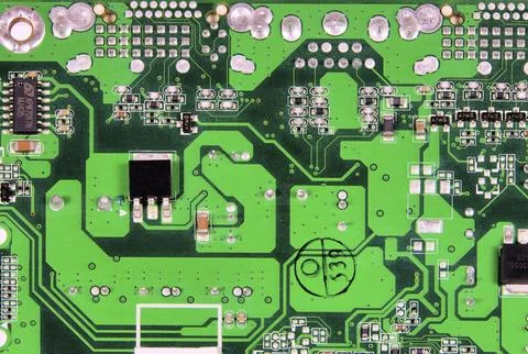 Circuit board, computer card 01 Stock Photos