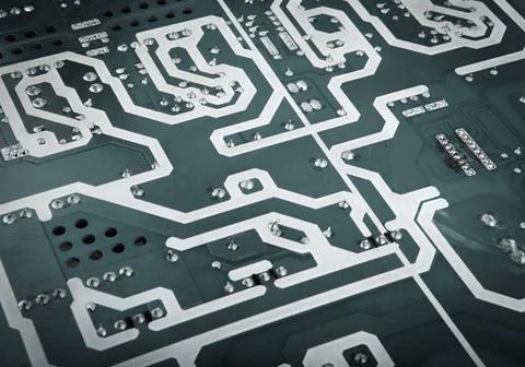 Circuit board from the computer closeup circuit board from the computer cl... Stock Photos