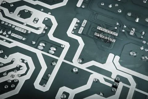 Circuit board from the computer closeup circuit board from the computer cl... Stock Photos
