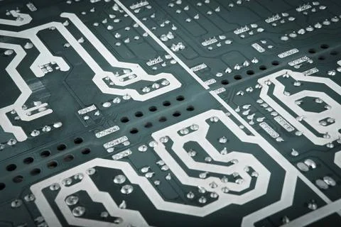 Circuit board from the computer closeup circuit board from the computer cl... Stock Photos