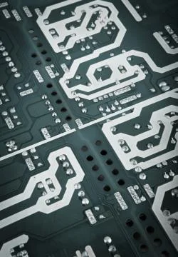 Circuit board from the computer closeup 스톡 사진