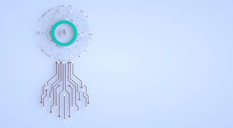 Circuit board computer style  technology background. Artificial intelligence Stock Illustration