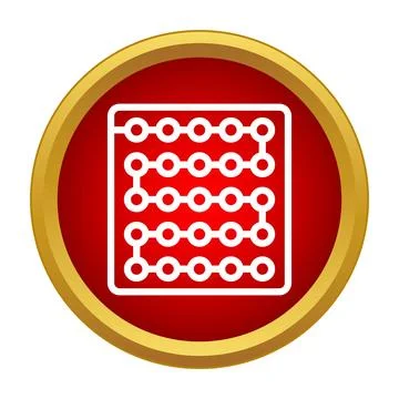 Circuit board connecting electronic components icon Stock Illustration