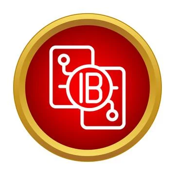 Circuit board connectivity and data link icon design イラスト素材