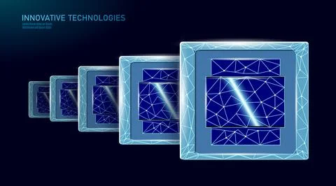 Circuit board CPU microchip abstract high hi tech electric background Stock Illustration