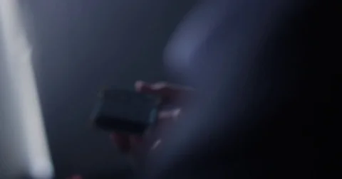 Circuit board in dark environment with reflections 動画素材 76570378