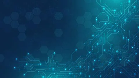 Circuit board digital abstract background. Motherboard technology texture design イラスト素材