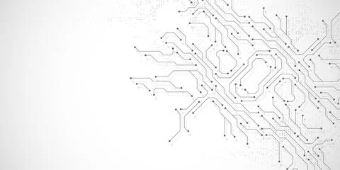 Circuit board digital abstract background. Motherboard technology texture design Stockillustratie
