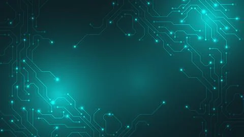 Circuit board digital abstract background. Motherboard technology texture design Illustrazione stock