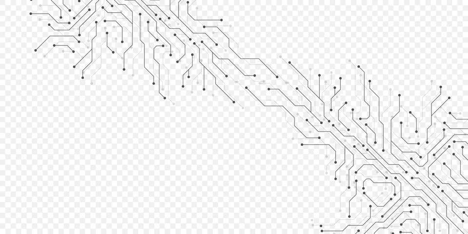 Circuit board digital abstract background. Motherboard technology texture design Stock Illustration