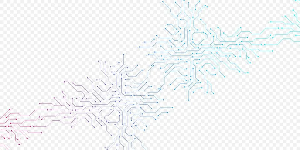 Circuit board digital abstract background. Motherboard technology texture design 库存插图