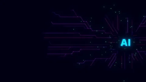 Circuit Board Digital AI Stock Footage 246517445