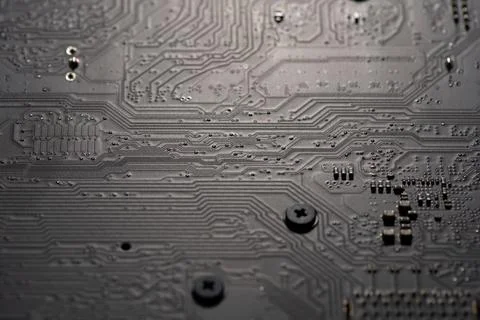 Circuit board in digital network. Circuit board for ai data. Circuit board .. Stock Photos