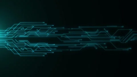 Circuit board Digital technology backgrounds Motherboard chip. PCB Artificial Stock Footage 292982131