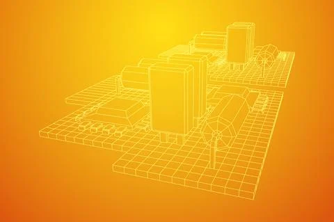 Circuit board. Electronic computer components motherboard. イラスト素材