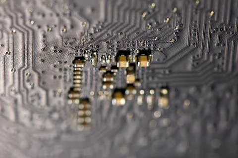 Circuit board with electronic texture. Circuit board in macro surface. Circuit Stock Photos