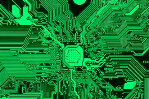 Circuit board electronics background Stock Photos