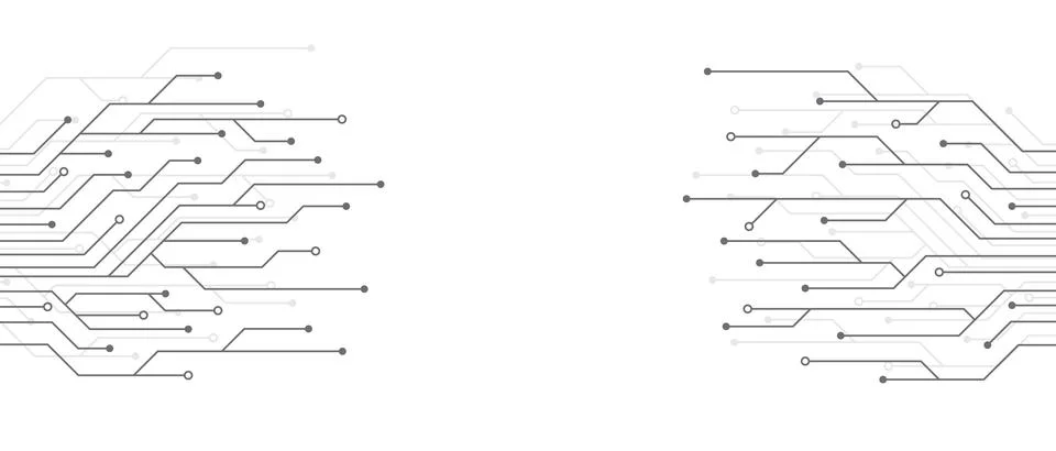 Circuit board electronics digital technology banner. Abstract technology ba.. Illustrazione stock