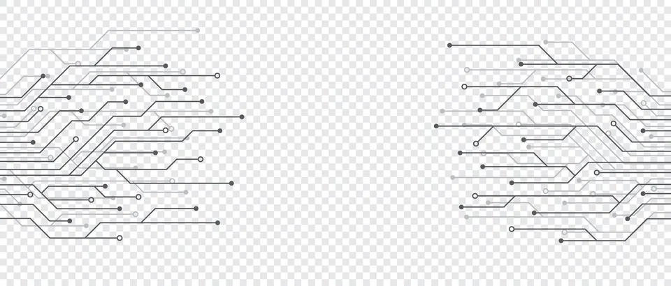 Circuit board electronics digital technology banner. Abstract technology ba.. Stock Illustration