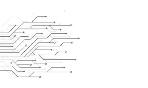 Circuit board electronics digital technology banner. Abstract technology ba.. Stock Illustration