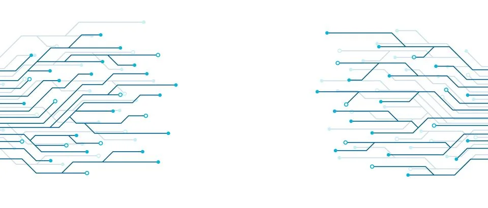 Circuit board electronics digital technology banner. Abstract technology ba.. Stockillustratie