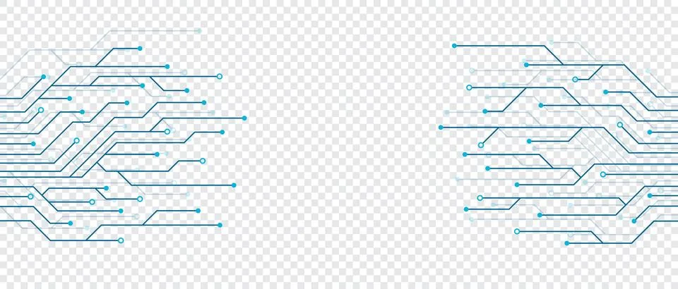 Circuit board electronics digital technology banner. Abstract technology ba.. Stock Illustration