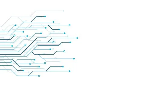 Circuit board electronics digital technology banner. Abstract technology ba.. Stockillustratie