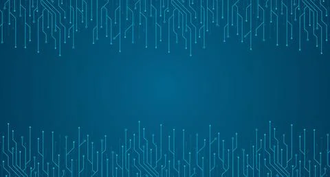 Circuit board electronics digital technology banner. Abstract technology ba.. Stock Illustration