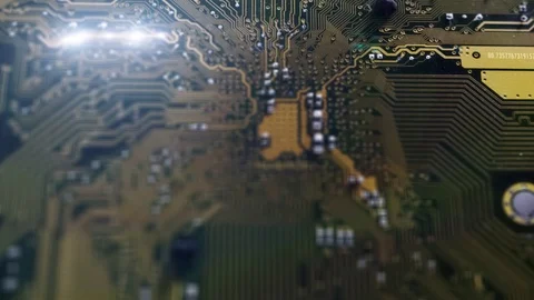 Circuit Board Energy Stock Footage 123512144