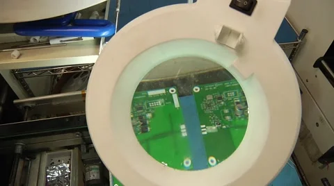 Circuit Board Examination Stock Footage 43070951