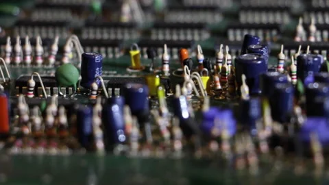 Circuit Board Extreme Close Up 2 Video stock 153490895
