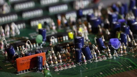 Circuit Board Extreme Close Up 7 Video stock 153490879
